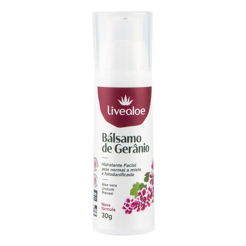 Bálsamo de Gerânio 30ml - Livealoe