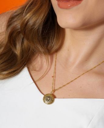 Colar Difusor Dourado (Formato Redondo)