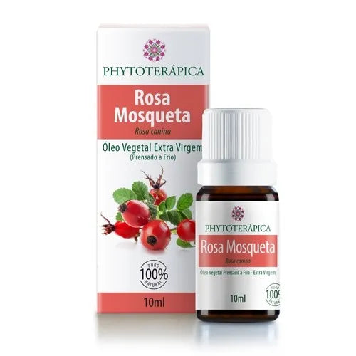 Óleo Carreador de Rosa Mosqueta Extravirgem 10ml - Phytoterápica