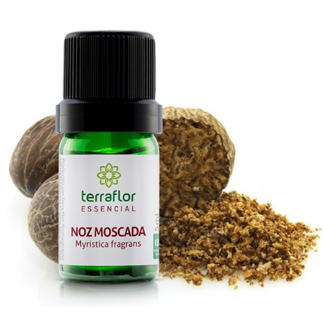 Óleo Essencial de Noz Moscada 5ml – Empresa Terra Flor