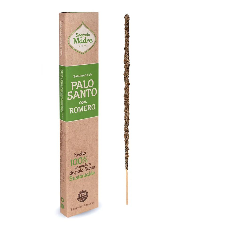 Incenso Natural Palo Santo com Alecrim - Sagrada Madre