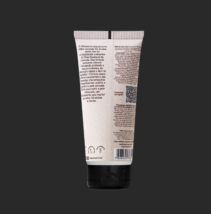 Creme para Mãos Lavanda 60g - Via Aroma